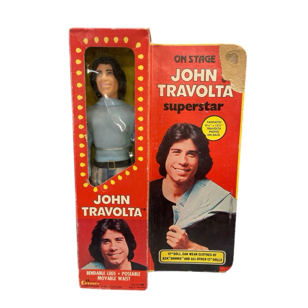 John Travolta Superstar On Stage Action Figure Doll  Chemtoy VINTAGE 1977 NRFB | Finer Things Resale