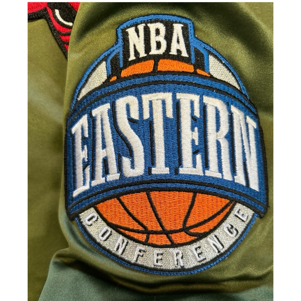 Mitchell & Ness 1991 NBA Chicago Bulls Satin Bomber Jacket Coat SIZE 2XL
