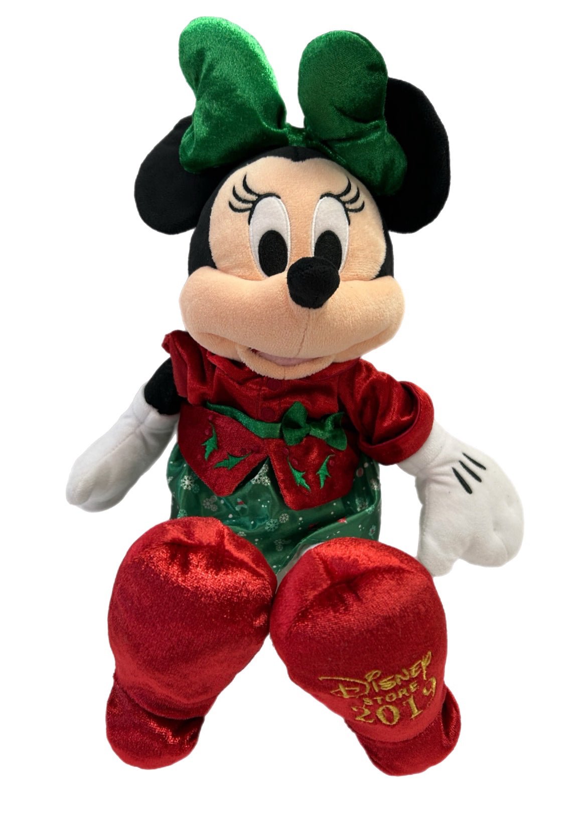 Disney Minnie Mouse Christmas Holiday 16" plush stuffed animal | Finer Things Resale