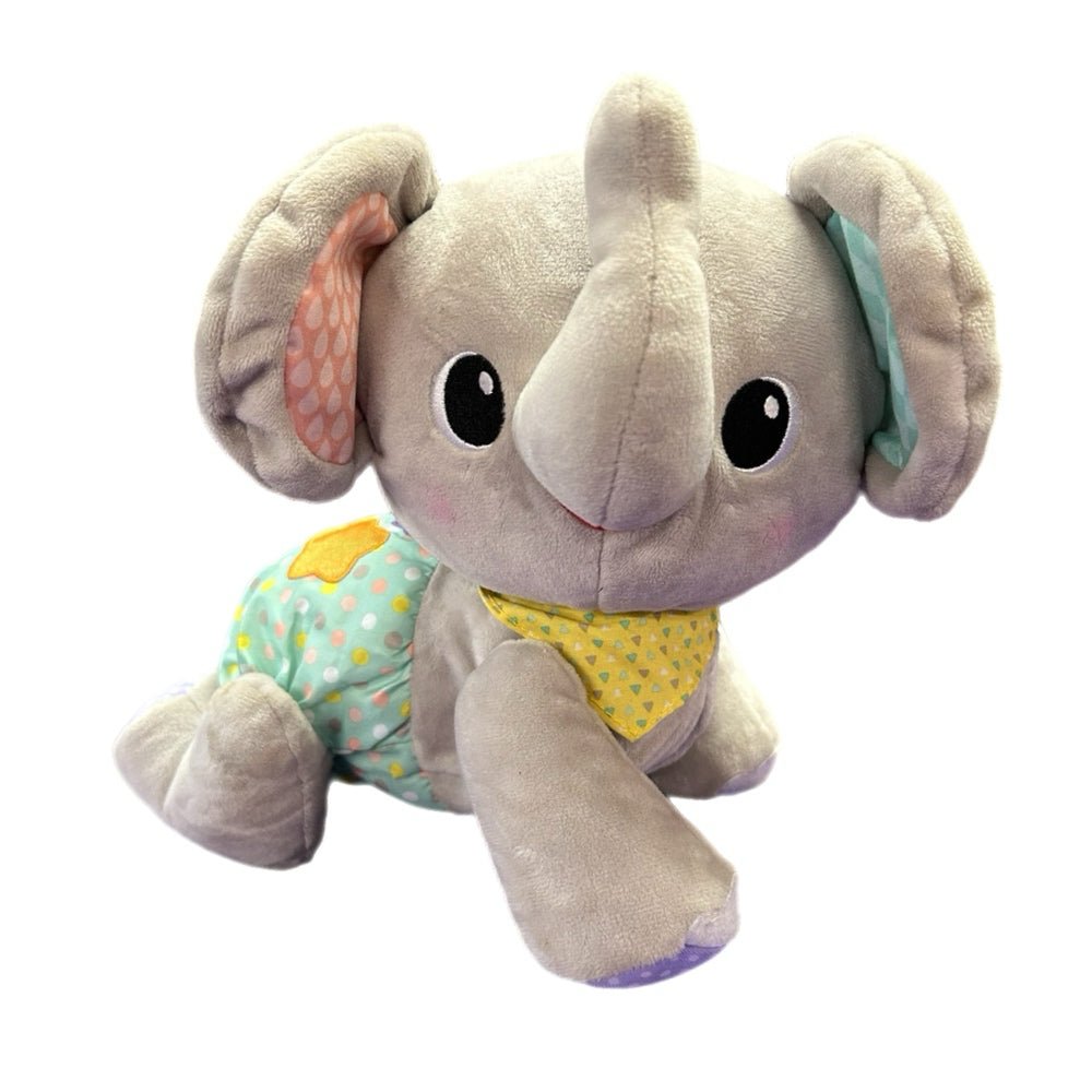 VTECH Crawl and Learn Gray Plush Elephant Toy Talks & Plays Songs! | Finer Things Resale