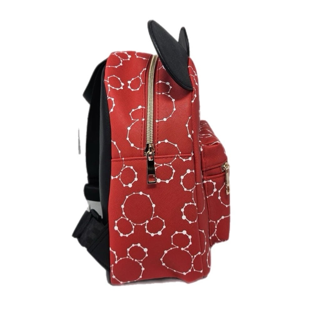 Disney Mickey Mouse BioWorld Mini Backpack Purse Bag Red Black