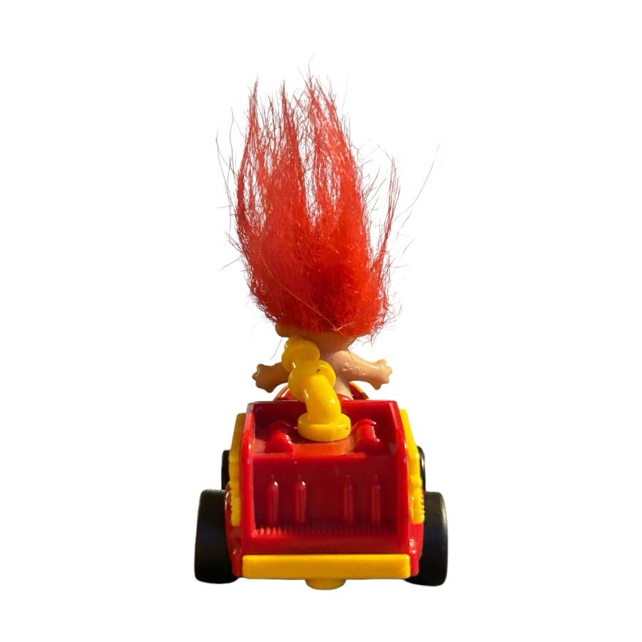 Russ Berrie Fireman Troll  Fire Truck Pull Back Toy 2014483  VINTAGE 1990's | Finer Things Resale