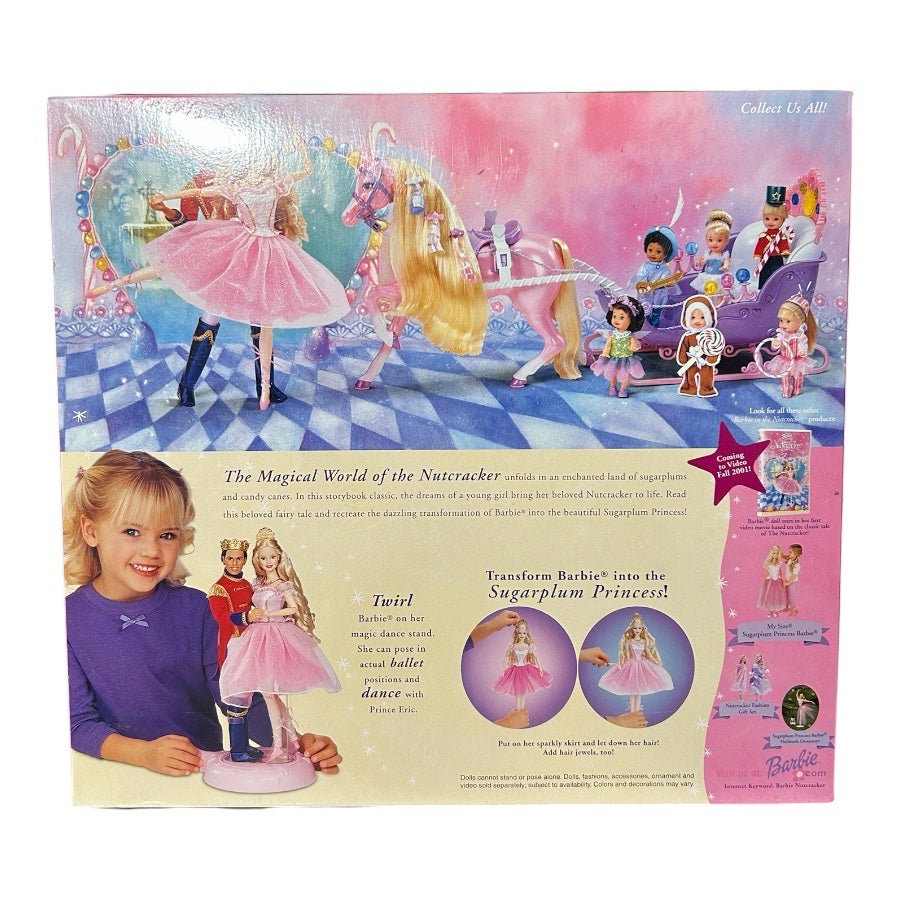 2001 Barbie Nutcracker Sugarplum Princess Doll & Book Mattel 50791 NEW! NRFB | Finer Things Resale