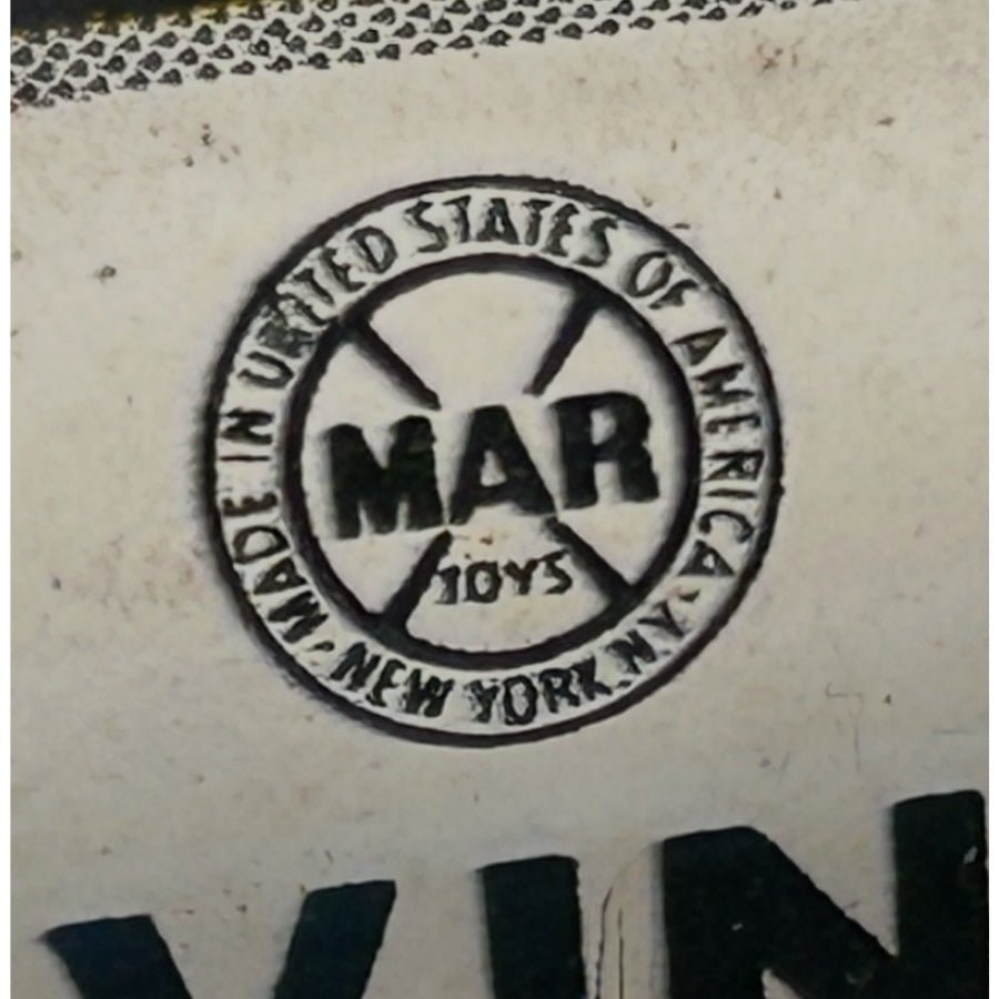 Louis Marx & Co Learn To Drive Safe Driving School Tin Litho Wind-up Toy Car USA | Finer Things Resale