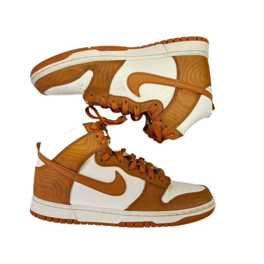 Nike Dunk High Retro SE Monarch Orange White Sneakers  DV7223-800 Mens Size 10 | Finer Things Resale