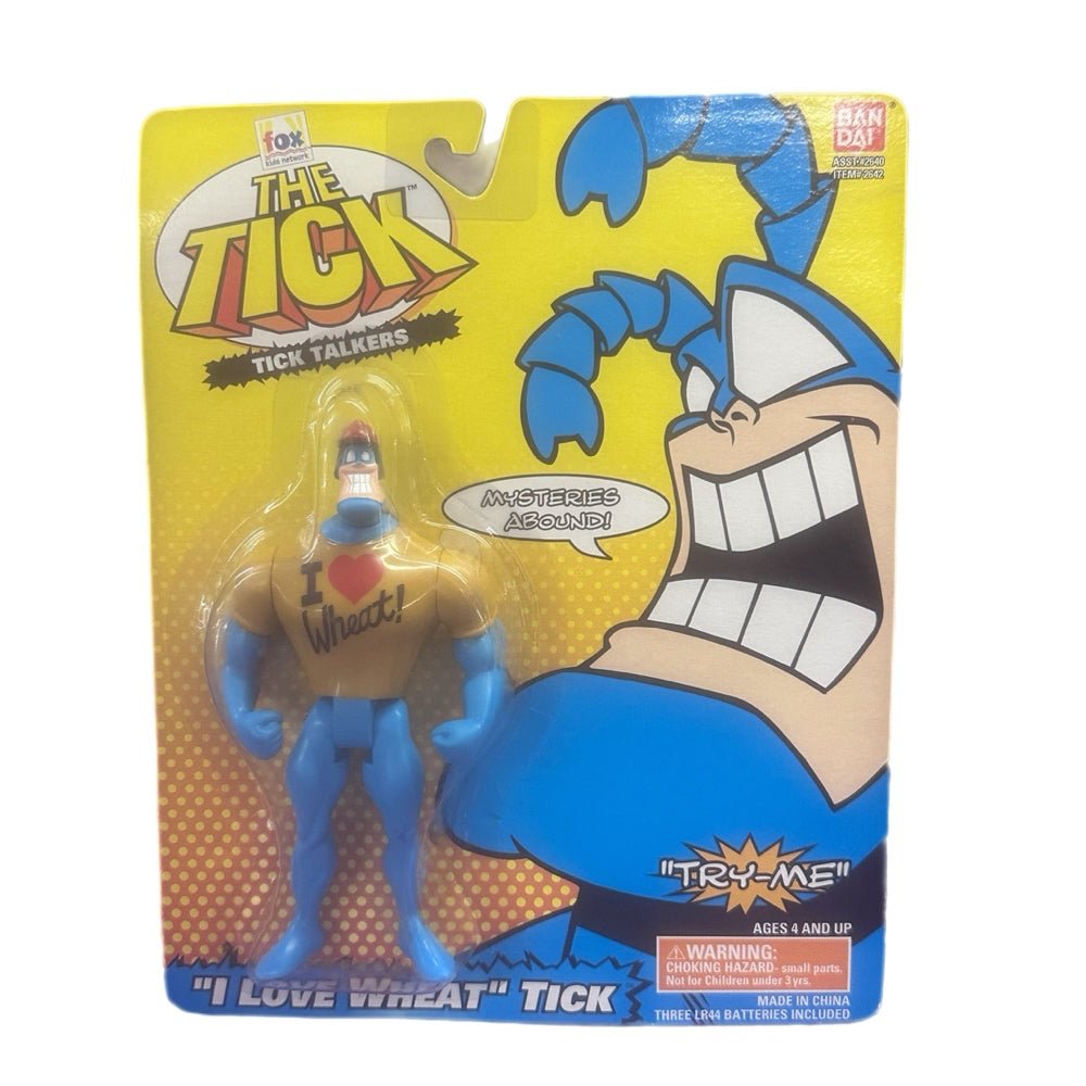 Bandai The Tick Tick Talkers I Love Wheat action figure VINTAGE 1995 NIP | Finer Things Resale