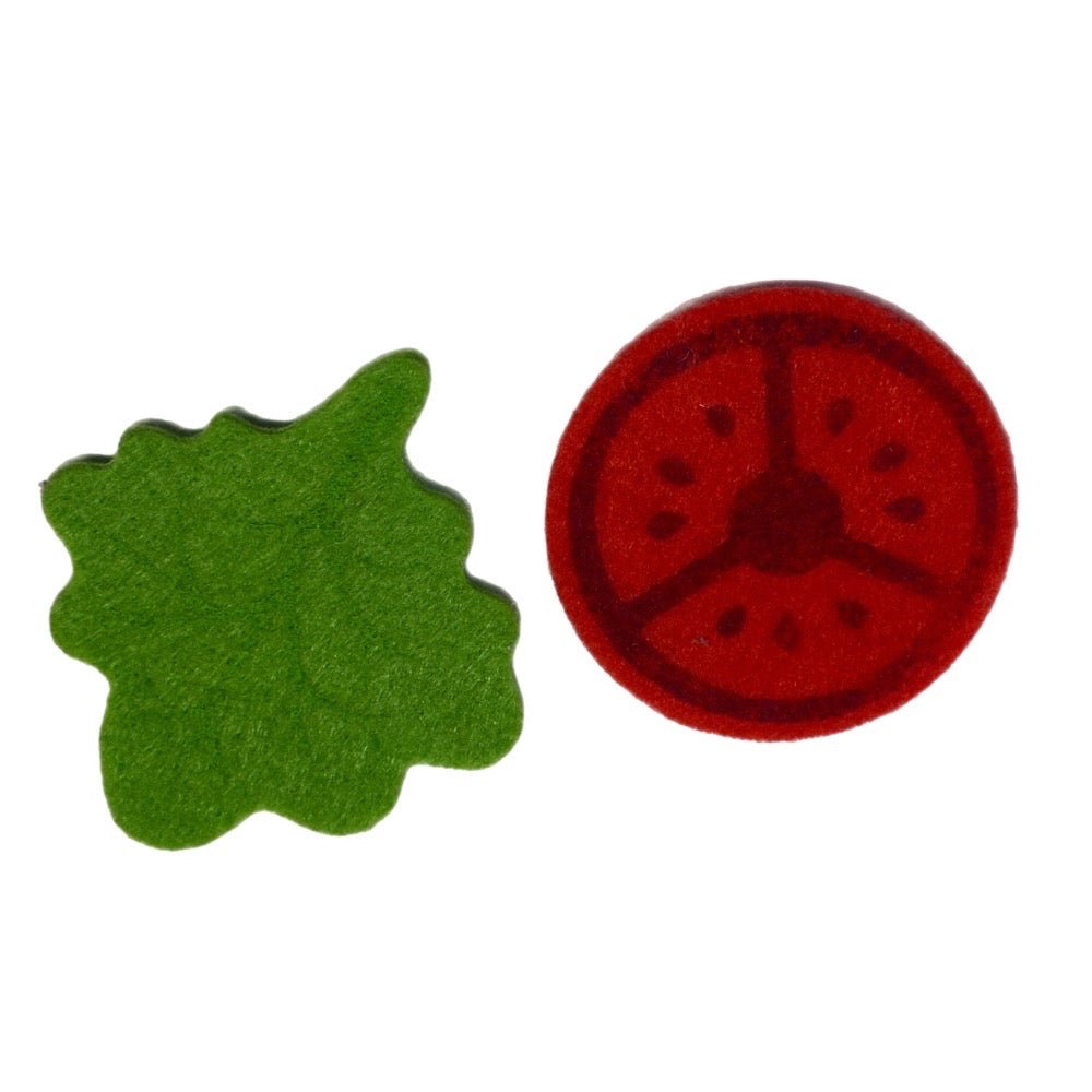 Melissa & Doug Slice & Stack Sandwich Counter REPLACEMENT felt lettuce & tomato | Finer Things Resale