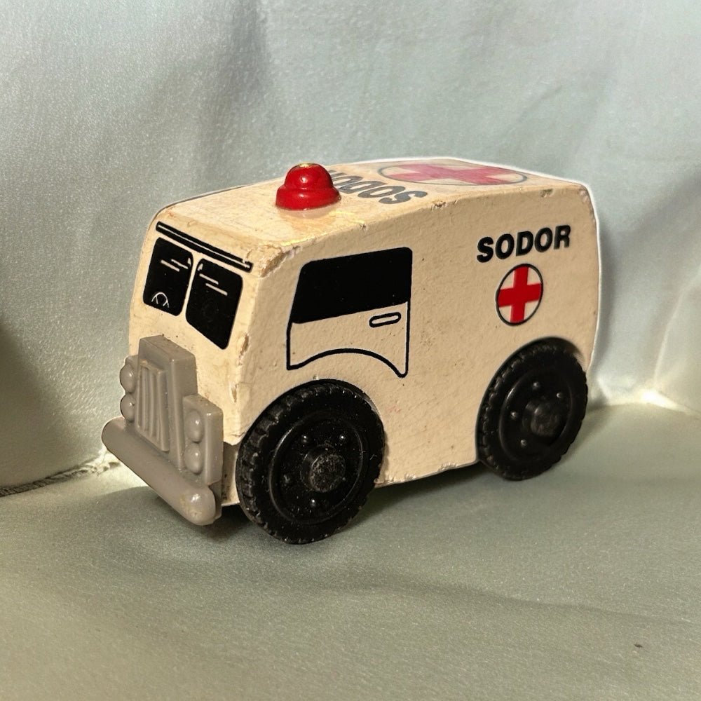 Thomas & Friends Wooden Railway Sodor Ambulance Wooden Learning Curve HTF | Finer Things Resale