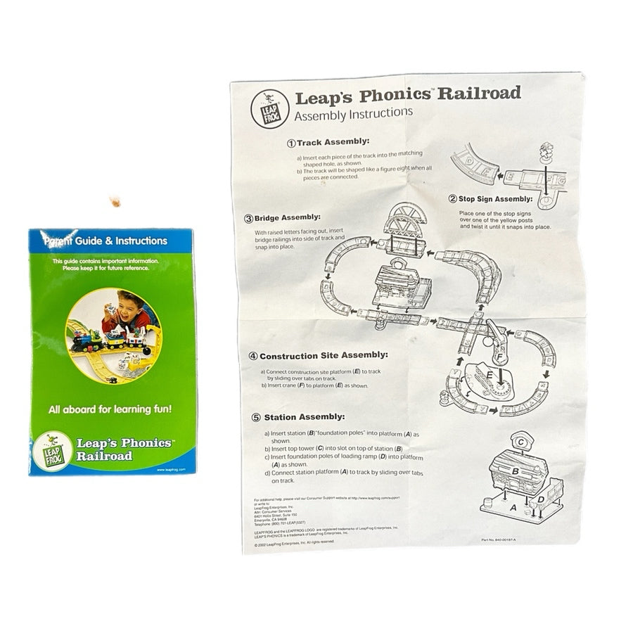 LeapFrog Leap's Phonics Railroad Complete Set in box #21025 VINTAGE 2005 | Finer Things Resale