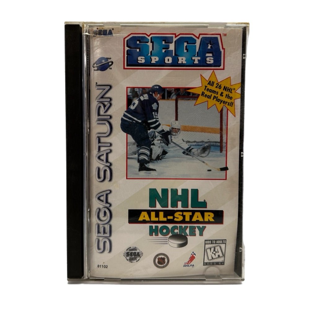 Sega Sports NHL All-Star Hockey Sega Saturn Game with booklet VINTAGE 1998 | Finer Things Resale