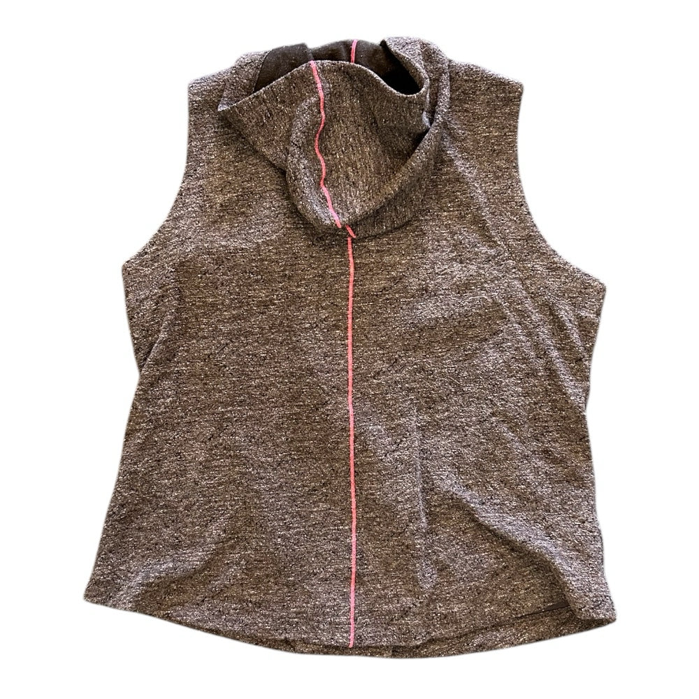 Eileen Fisher Gray Charcoal Hooded Vest SIZE 1X