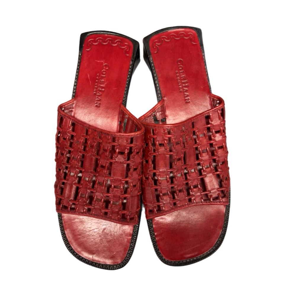 Cole Haan Country woven leather slide sandals SIZE 9.5