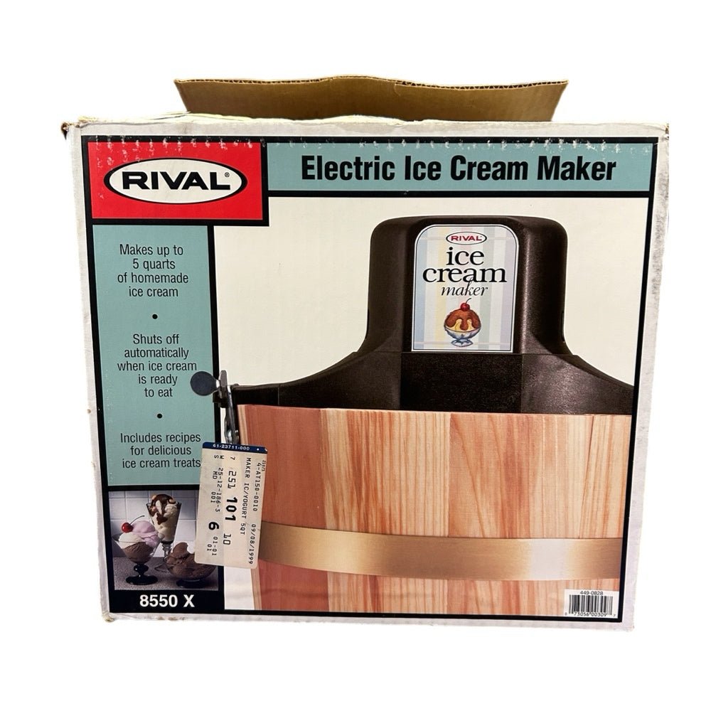 Rival Electric Ice Cream Maker 5 quart  Vintage 1999 | Finer Things Resale