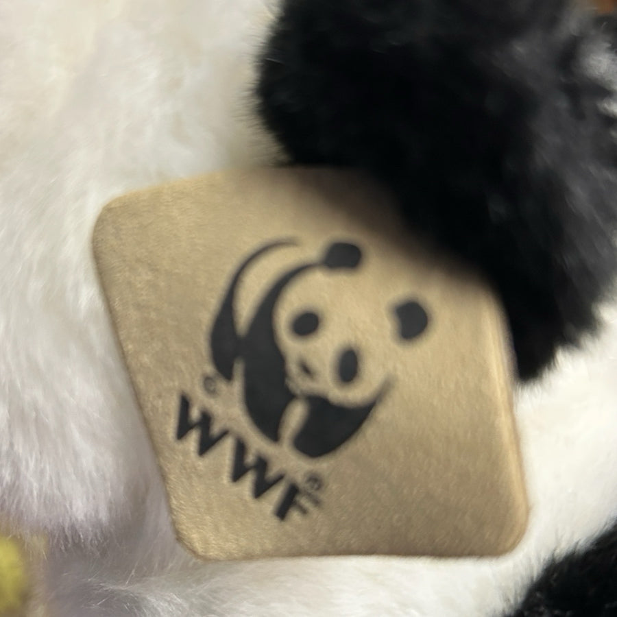 World Wide Fund WWF Panda Plush Stuffed Animal Toy with tag VINTATE 1986 | Finer Things Resale