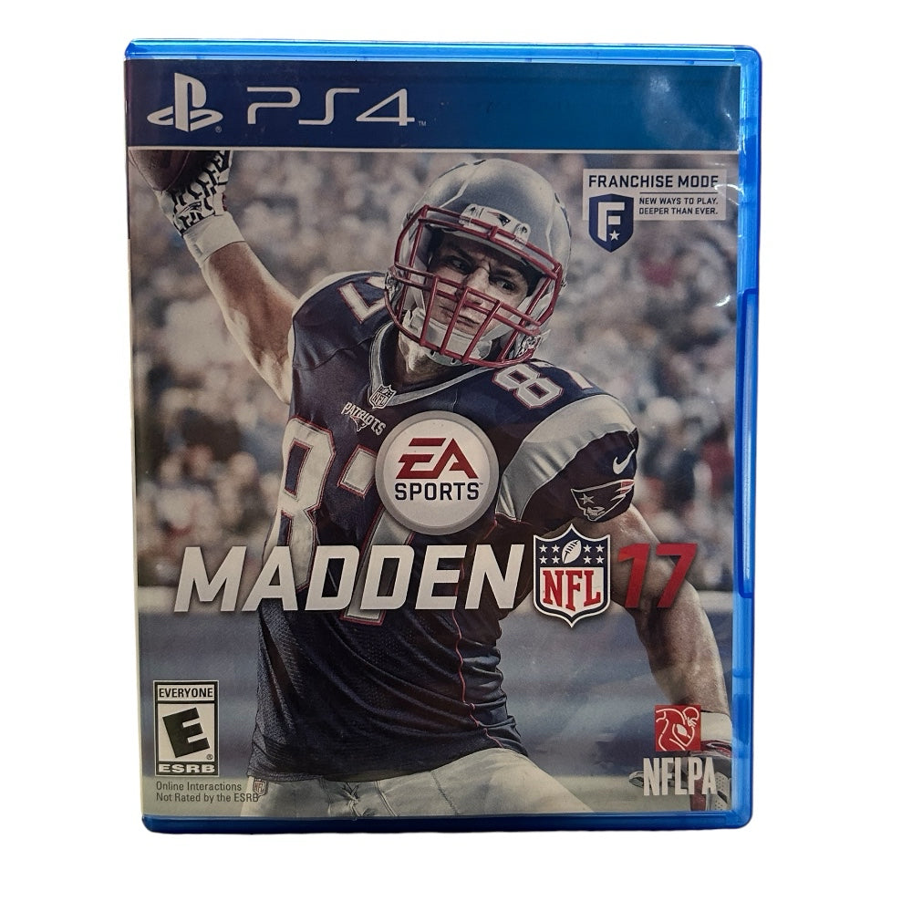 Madden NFL 17 Sony Playstation 4 PS4 game Football Rated 3 Rob Gronkowski