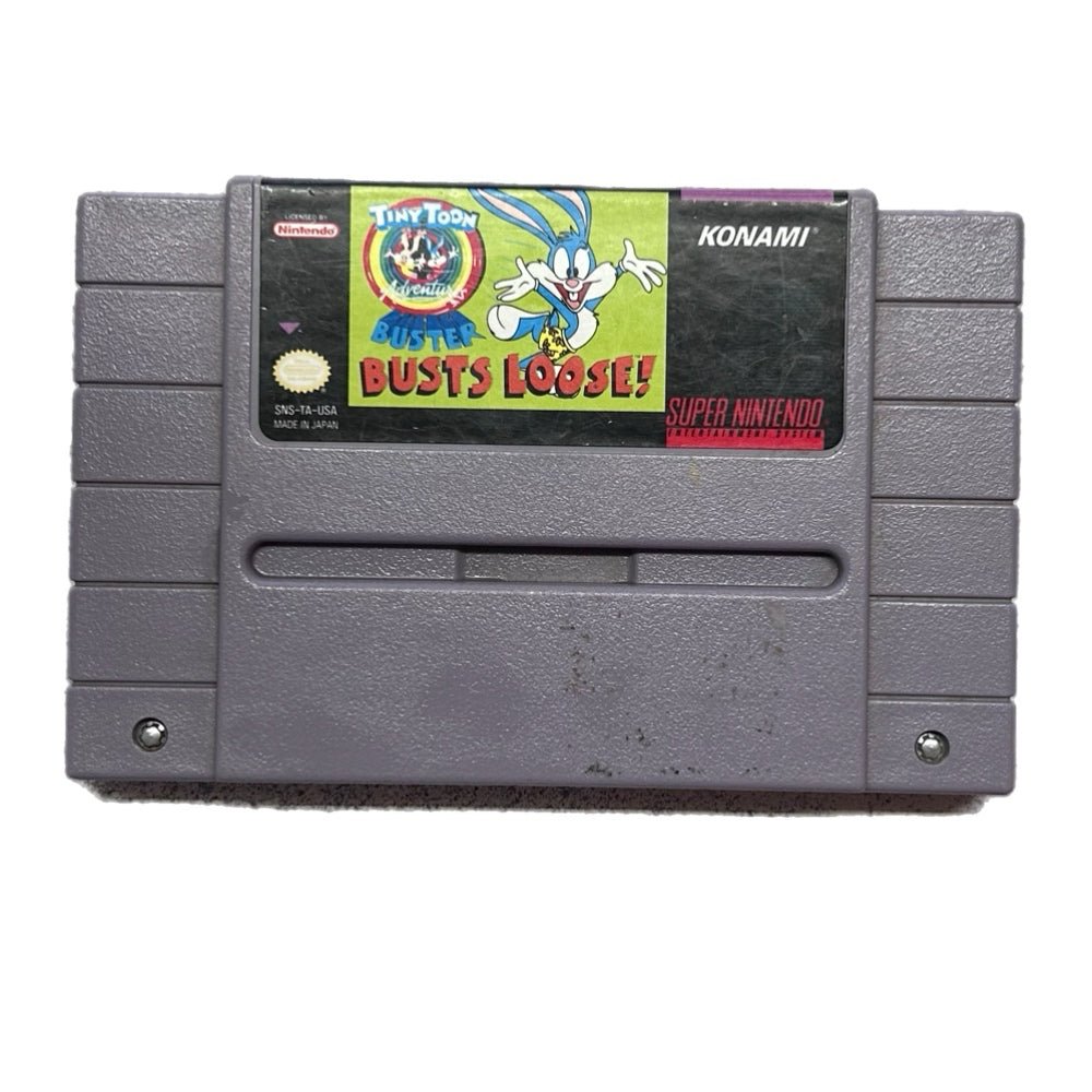 Tiny Tunes Adventure Buster Busts Loose! Super Nintendo game 1993 | Finer Things Resale