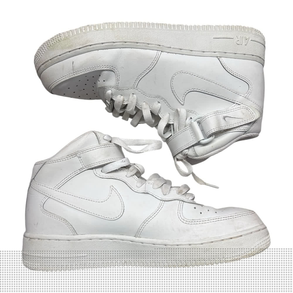 Nike Air Force Mid White Sneakers SIZE 7 YOUTH | Finer Things Resale