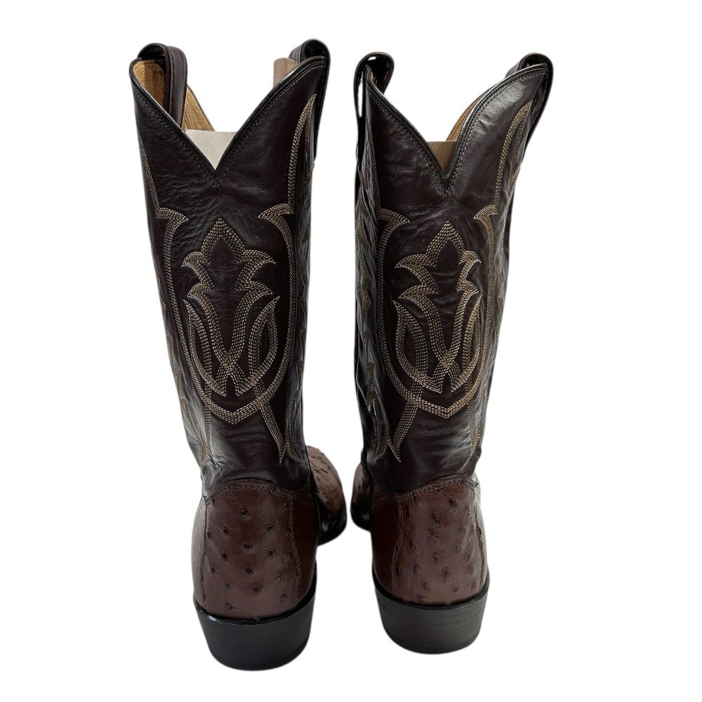 Tony Lama Full Quill Ostrich Western Cowboy Boots SIZE 11D Made in USA | Finer Things Resale