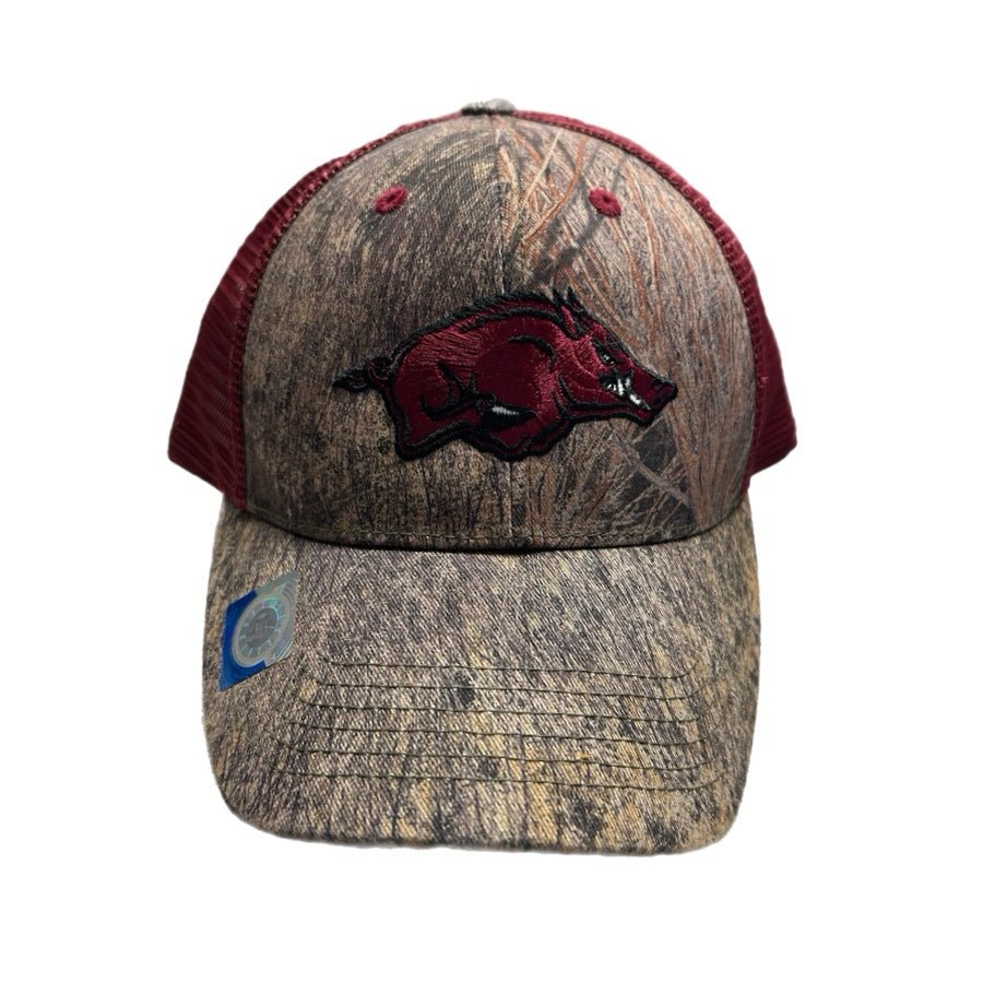 Arkansas Razorbacks NCAA Camo Truck  Snap Back Hat BRAND NEW Go Hogs Go ! | Finer Things Resale