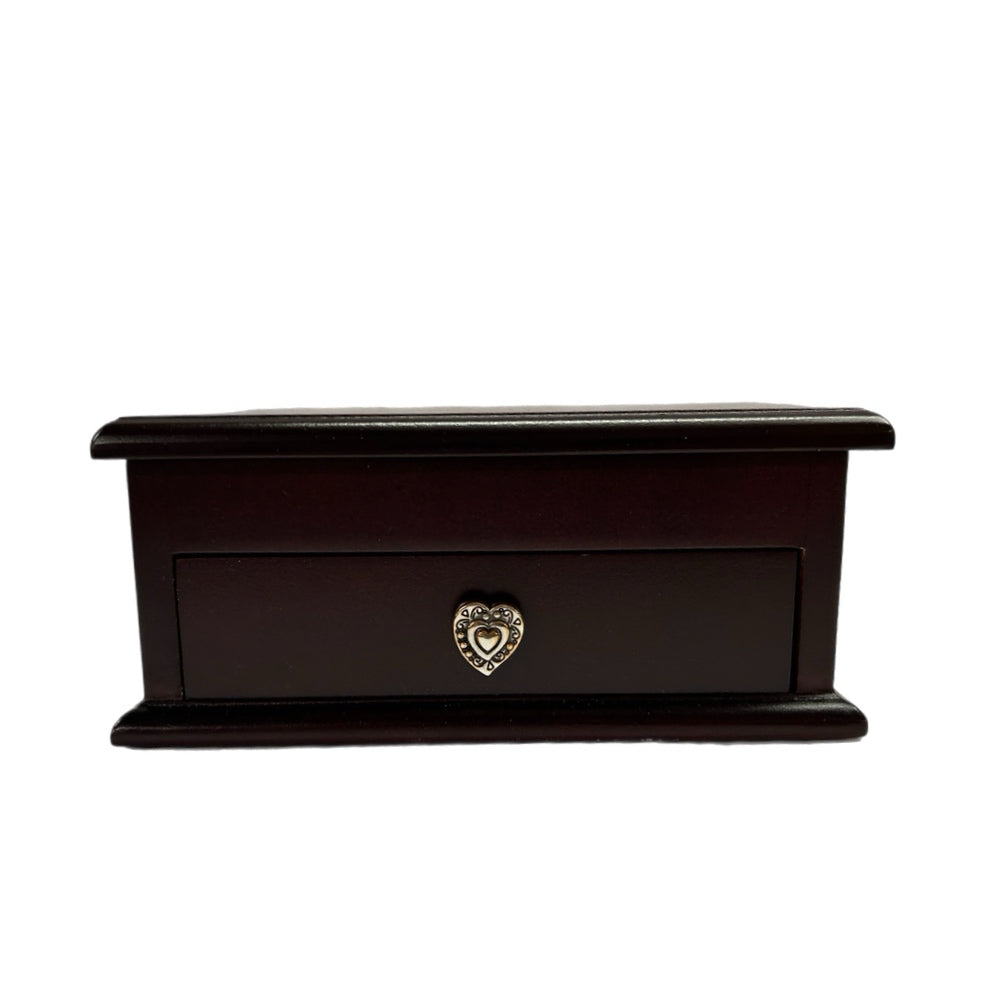 Brighton It's a Keeper Mahogany Wooden Jewelry Charm Box | Finer Things Resale