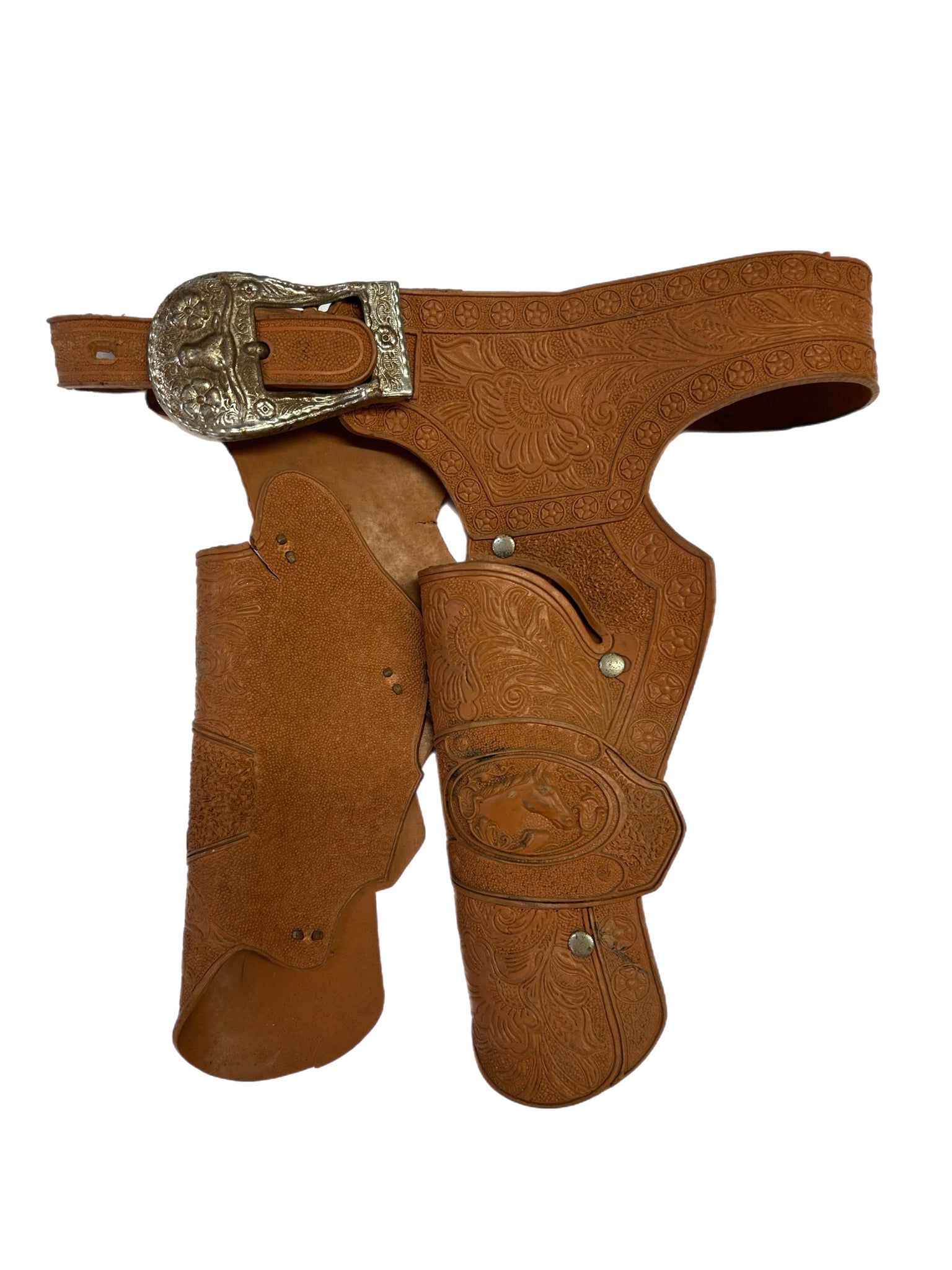 Buzz Henry Gene Autry 2 cap gun pistols with dura-hide holster VINTAGE 1950'S | Finer Things Resale