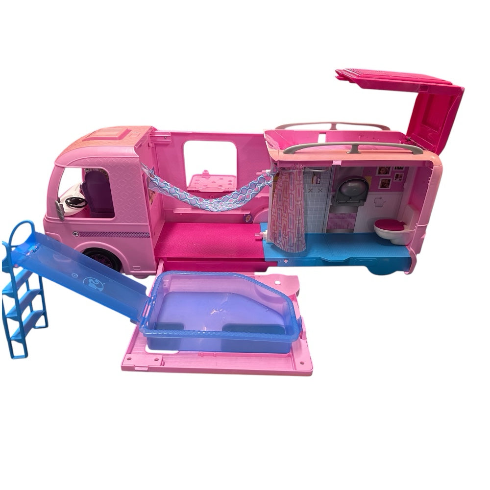 Barbie Dream Camper Motor Home Van Playset with pool Mattel 2016 FBR34