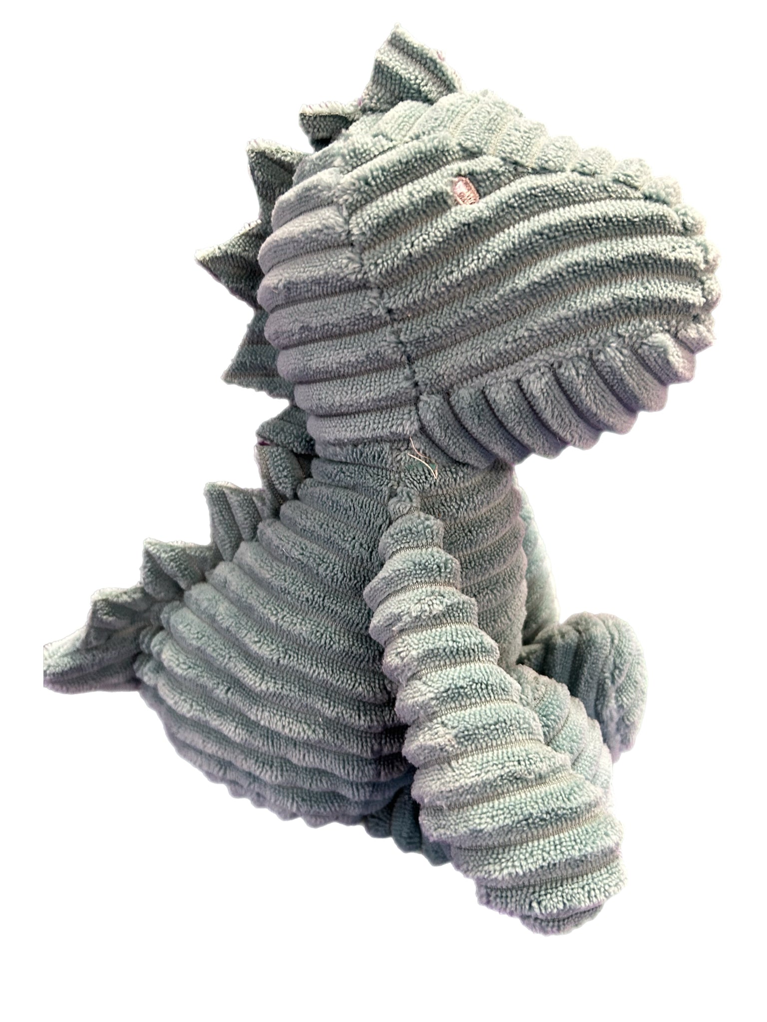 Carter's Green Cordoroy Textured Dinosaur plush stuffed animal toy | Finer Things Resale