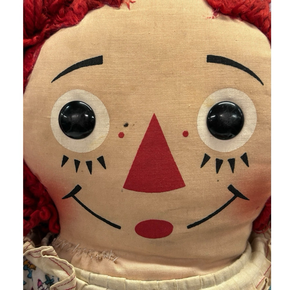 Knickerbocker Raggedy Ann Soft Doll 32 inch VINTAGE 1960s RARE HTF | Finer Things Resale