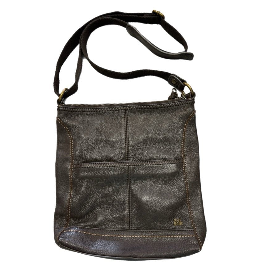 The Sak Leather Crossbody Shoulder Baby Purse Adjustable Straps | Finer Things Resale