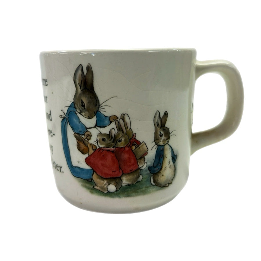Wedgwood Beatrix Potter Peter Rabbit Mug Eturia Barlaston England VINTAGE
