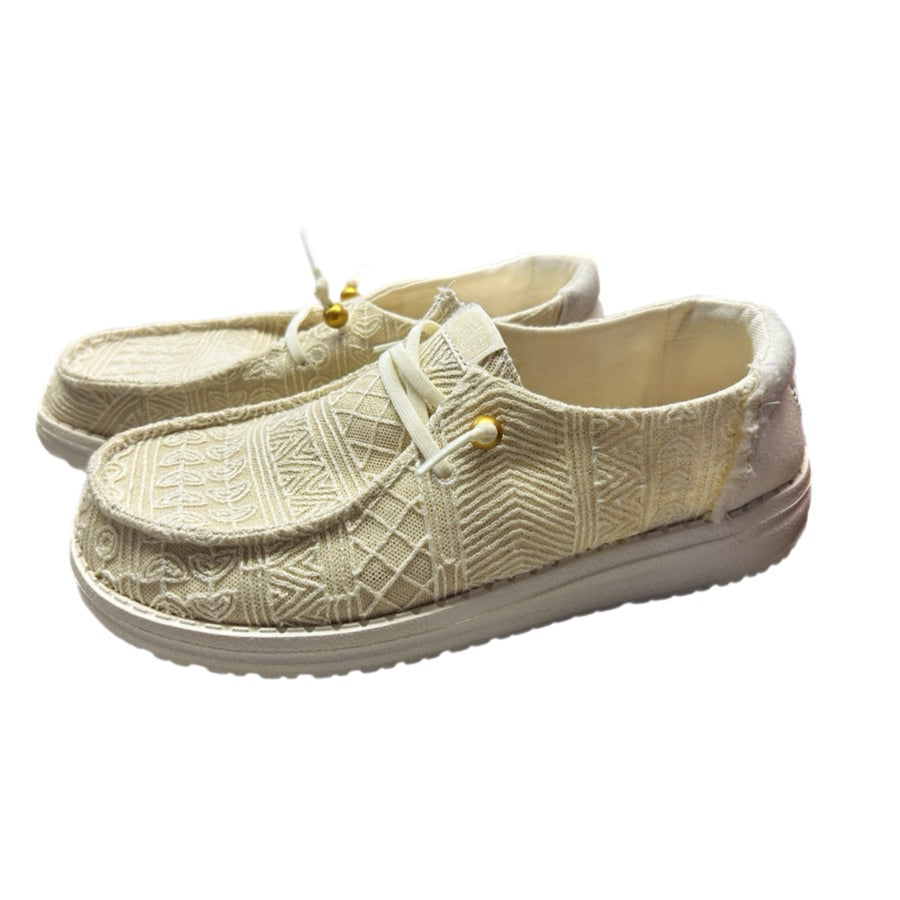 Hey Dude Wendy Crochet Lace Loafer Shoes SIZE 7