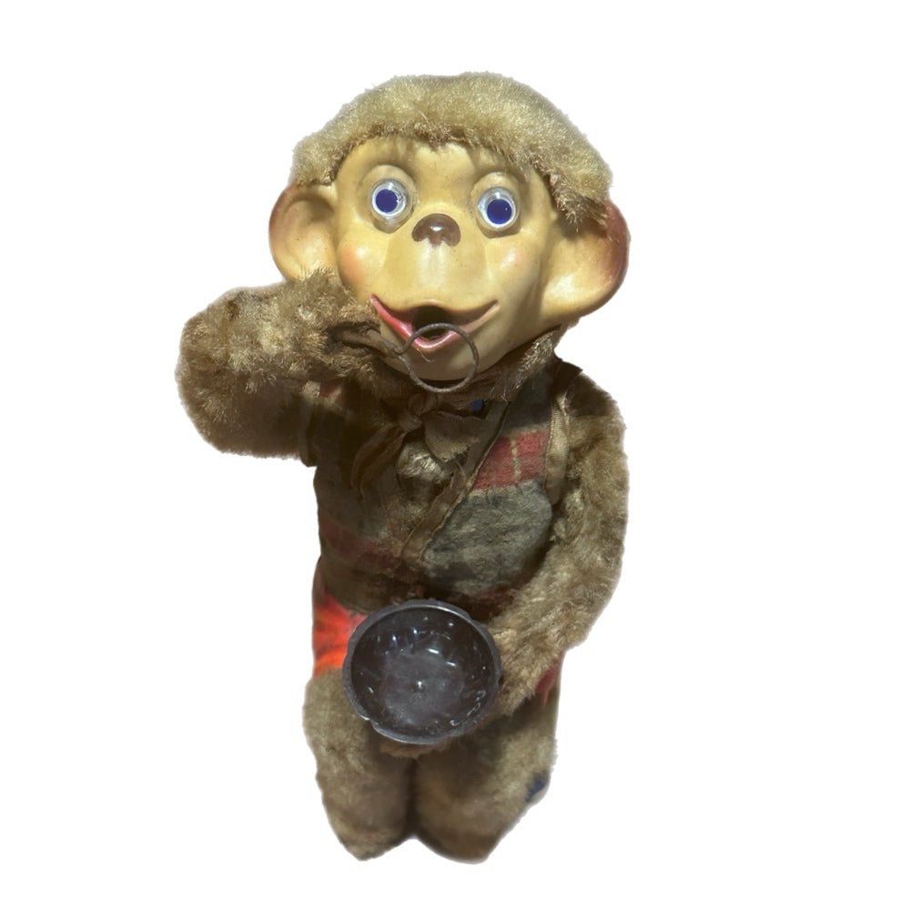 Rock Valley Bubble Blowing Monkey Battery Operated Tin Toy 1950's Japan | Finer Things Resale