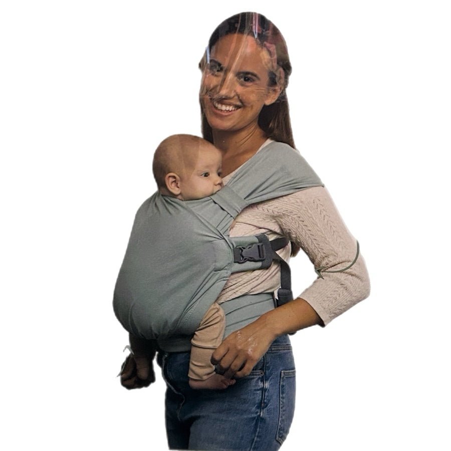 Boba Bliss Baby Wrap 2-in-1 Hybrid Carrier Sea Mist NEW! | Finer Things Resale