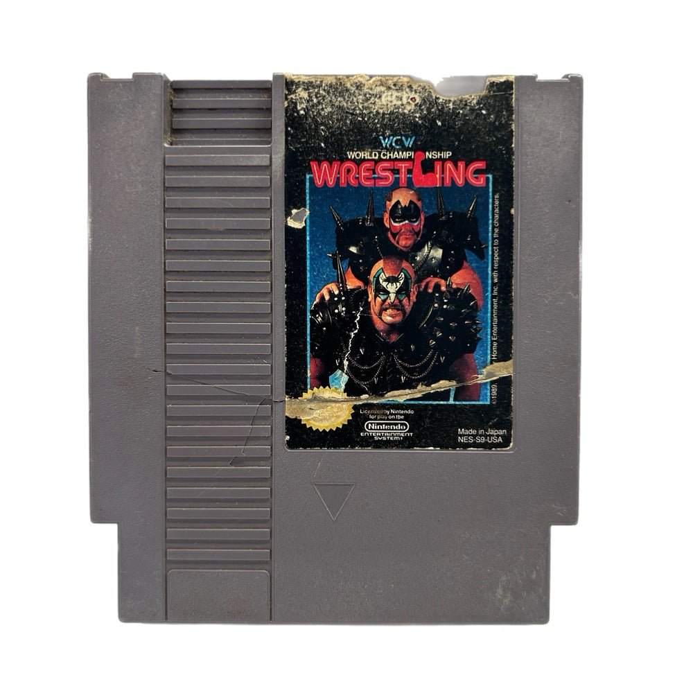WCW World Championship Wrestling Nintendo NES game FIC Vintage 1990 | Finer Things Resale