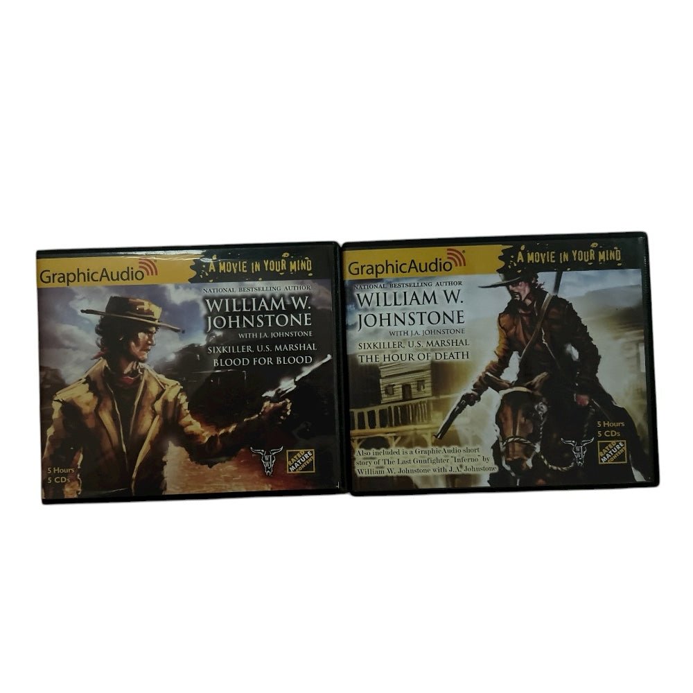 SixKiller US Marshall Series William W Johnstone GraphicAudio #4 and #5 Western | Finer Things Resale