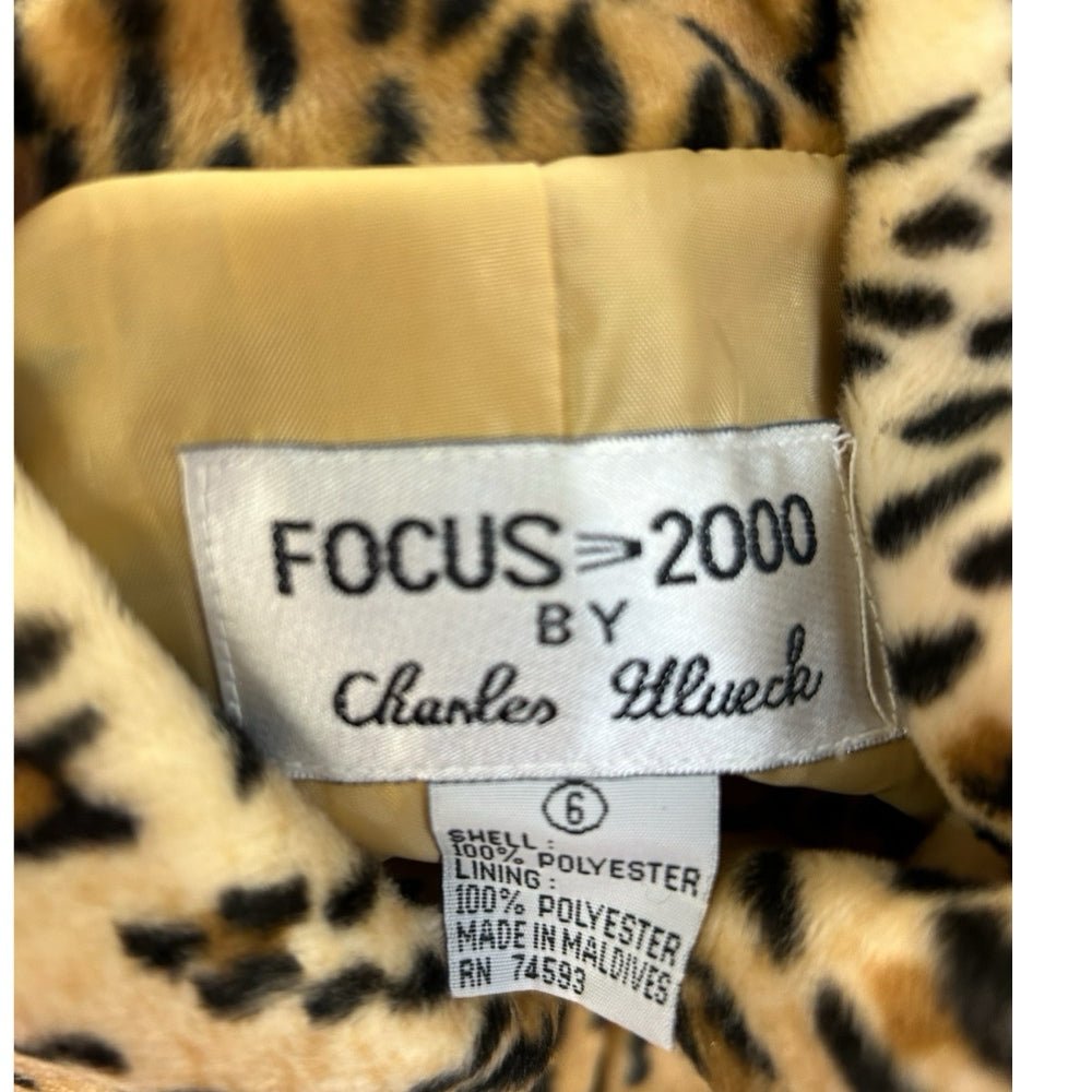 Focus 2000 Leopard print jacket SIZE 6 | Finer Things Resale