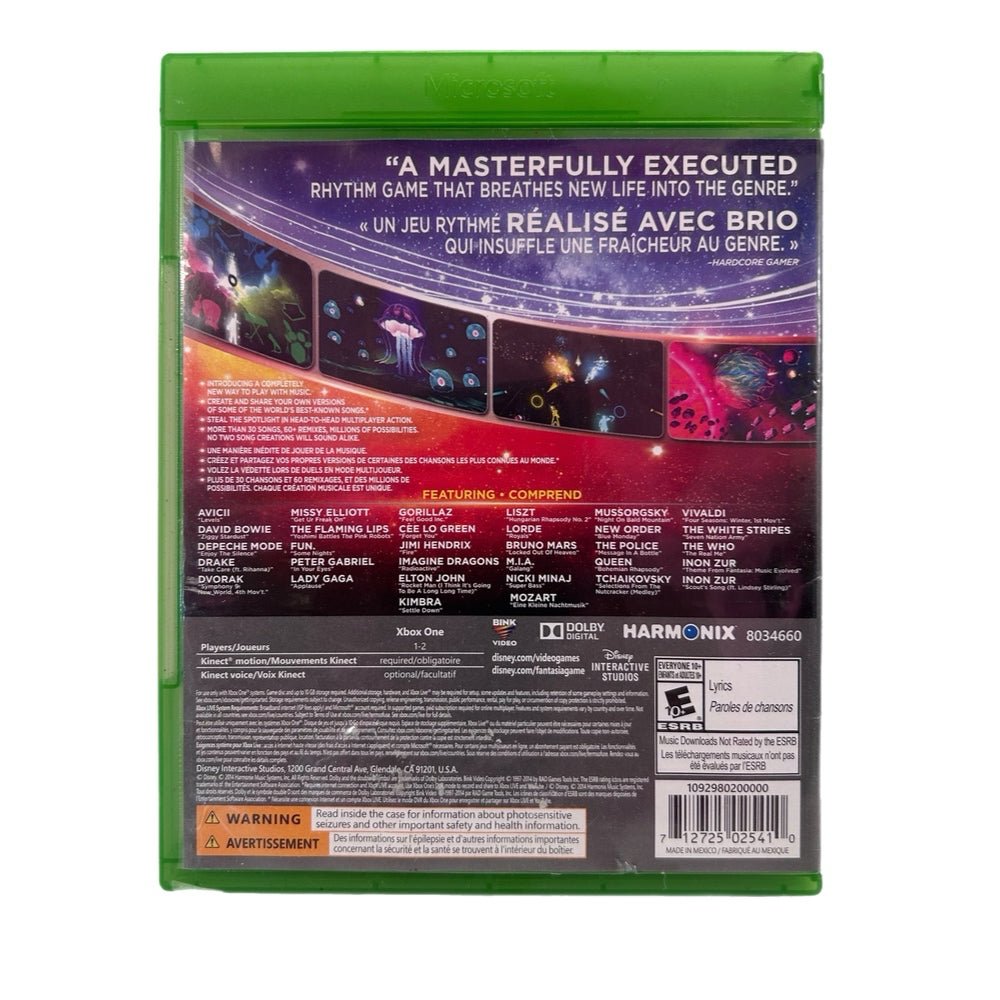 Disney Fantasia Music Evolved XBOX One game Microsoft Rated E 10+ 2014 | Finer Things Resale