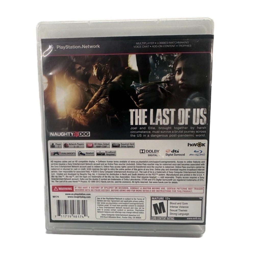 The Last of US Sony Playstation 3 PS3 game Sony Naughty Dog 2013 with stickers! | Finer Things Resale