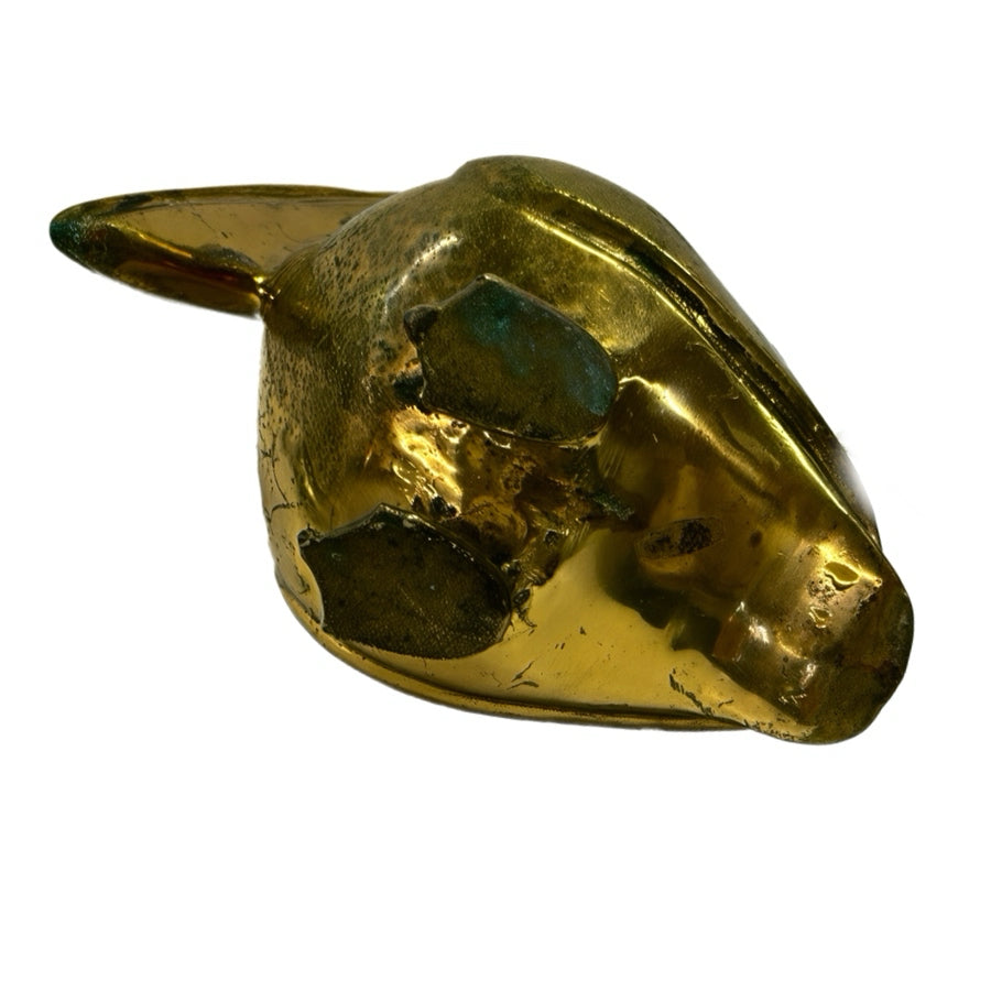 Vintage Solid Brass Pelican Figurine Paperweight 7.5" tall 3lbs Mid Century | Finer Things Resale