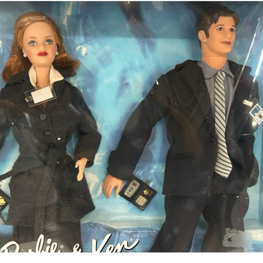 1998 Barbie Ken X-Files Scully Mulder Gift Set Collector #19630 Mattel NRFB | Finer Things Resale