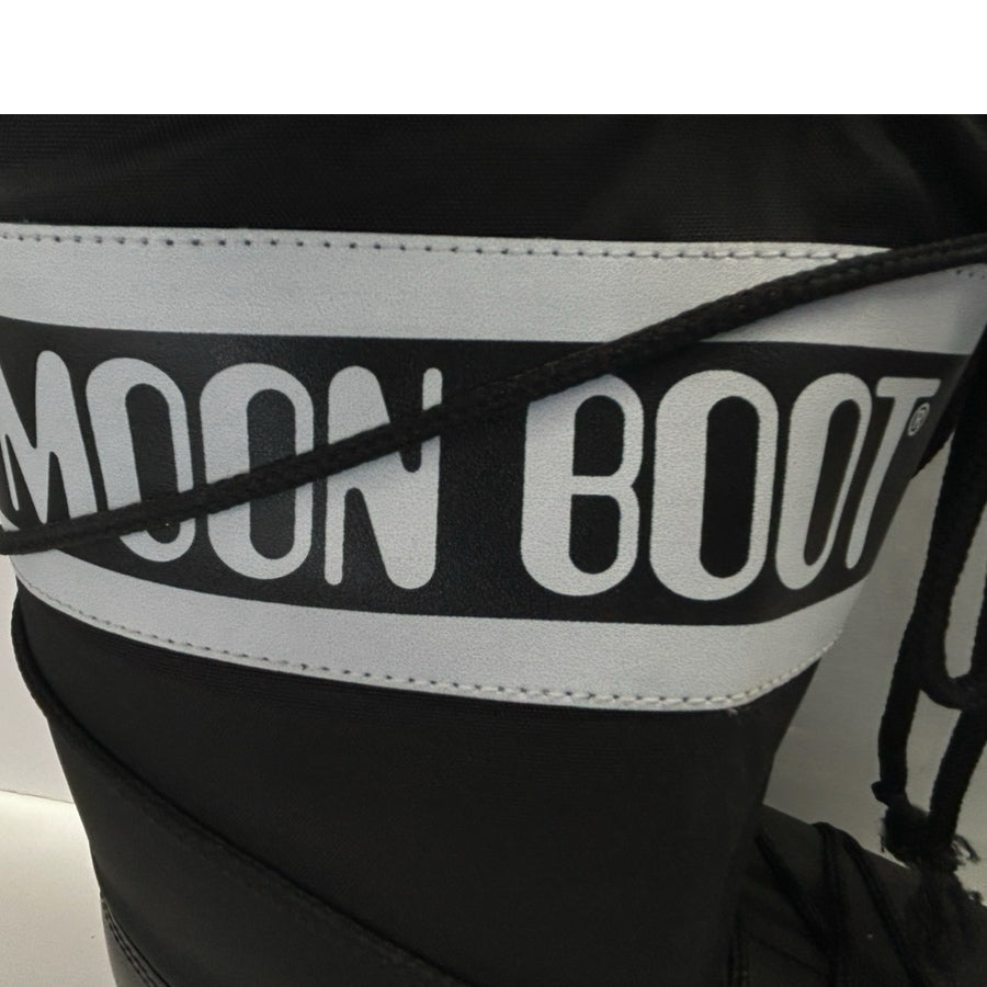 Moon Boot Icon Classic Black Winter Snow Boots W SIZE 10-11.5 | Finer Things Resale