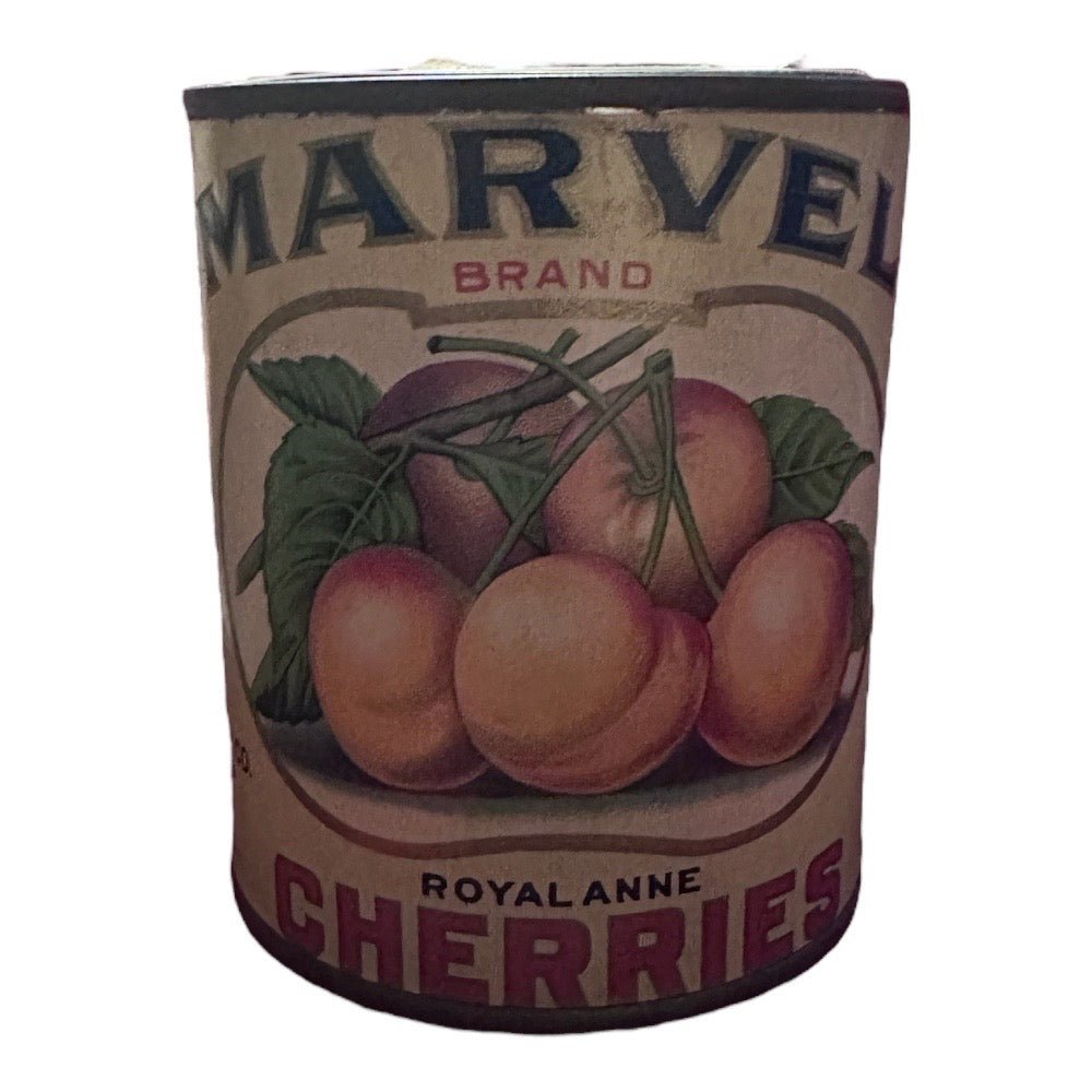 Marvel Brand Royal Anne Cherries Antique Label Can Antique Advertising | Finer Things Resale