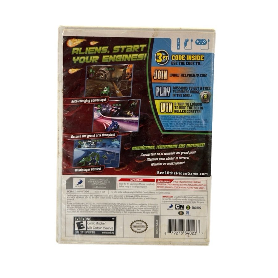 Ben 10 Galactic Racing Nintendo Wii game D3 Publishing 2011 Rated E | Finer Things Resale