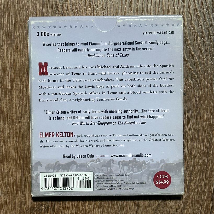 Elmer Kelton Western Audio Books Lot of 4 Western Graphic Novels | Finer Things Resale