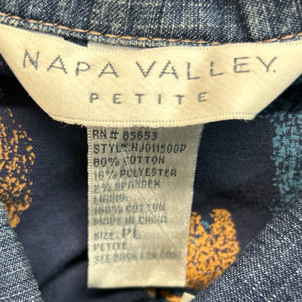 Napa Valley denim retro jacket SIZE LARGE | Finer Things Resale