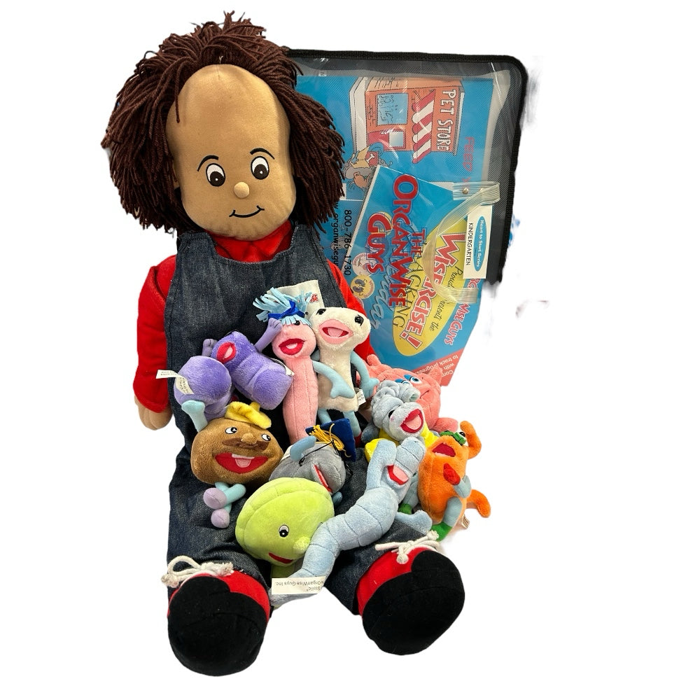 Little Organ Andy Teaching Medical Doll 30" Includes 11 organs & teaching lesson