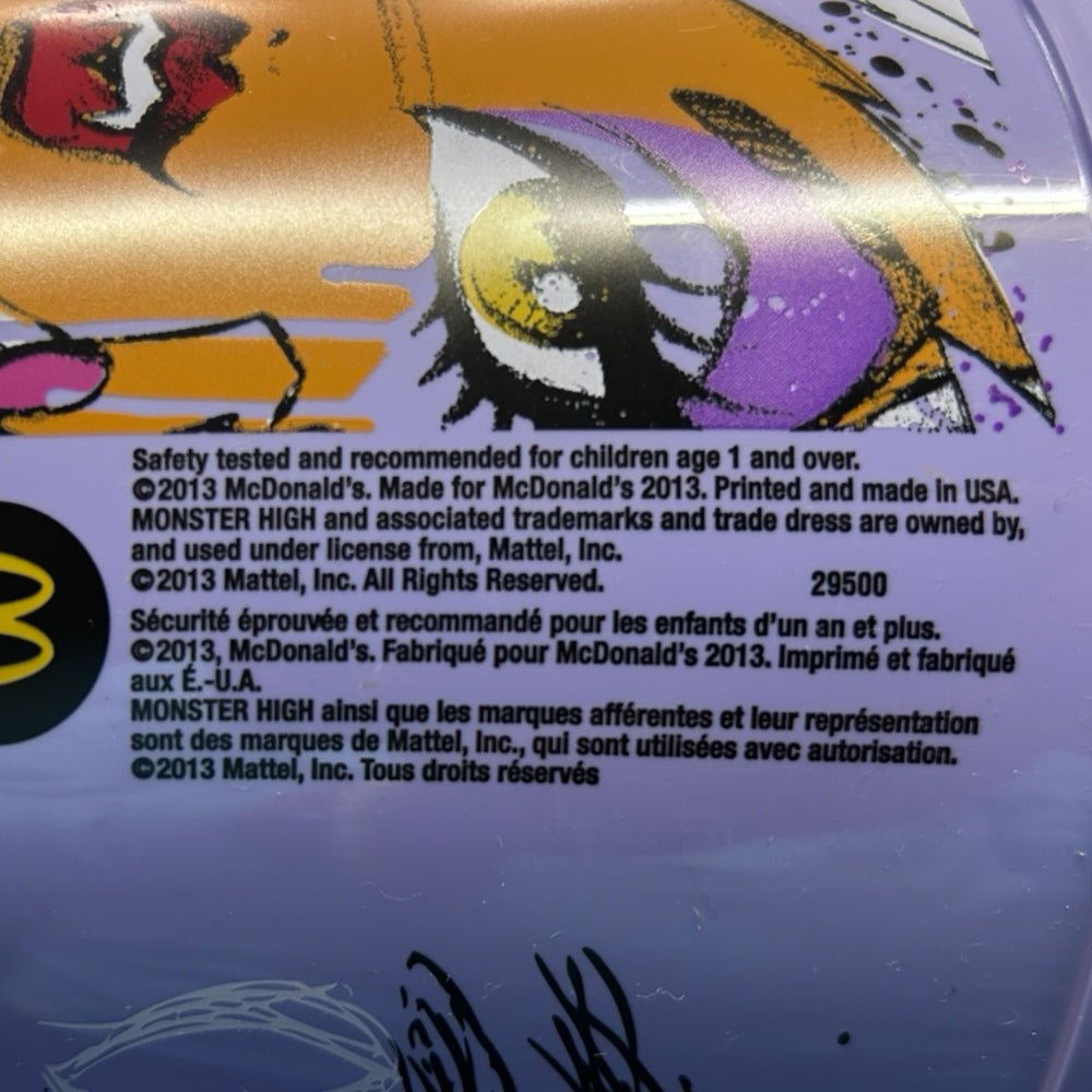 Monster High Clawdeen Wolf McDonalds Happy Meal Halloween Candy Bucket Pail 2013 | Finer Things Resale