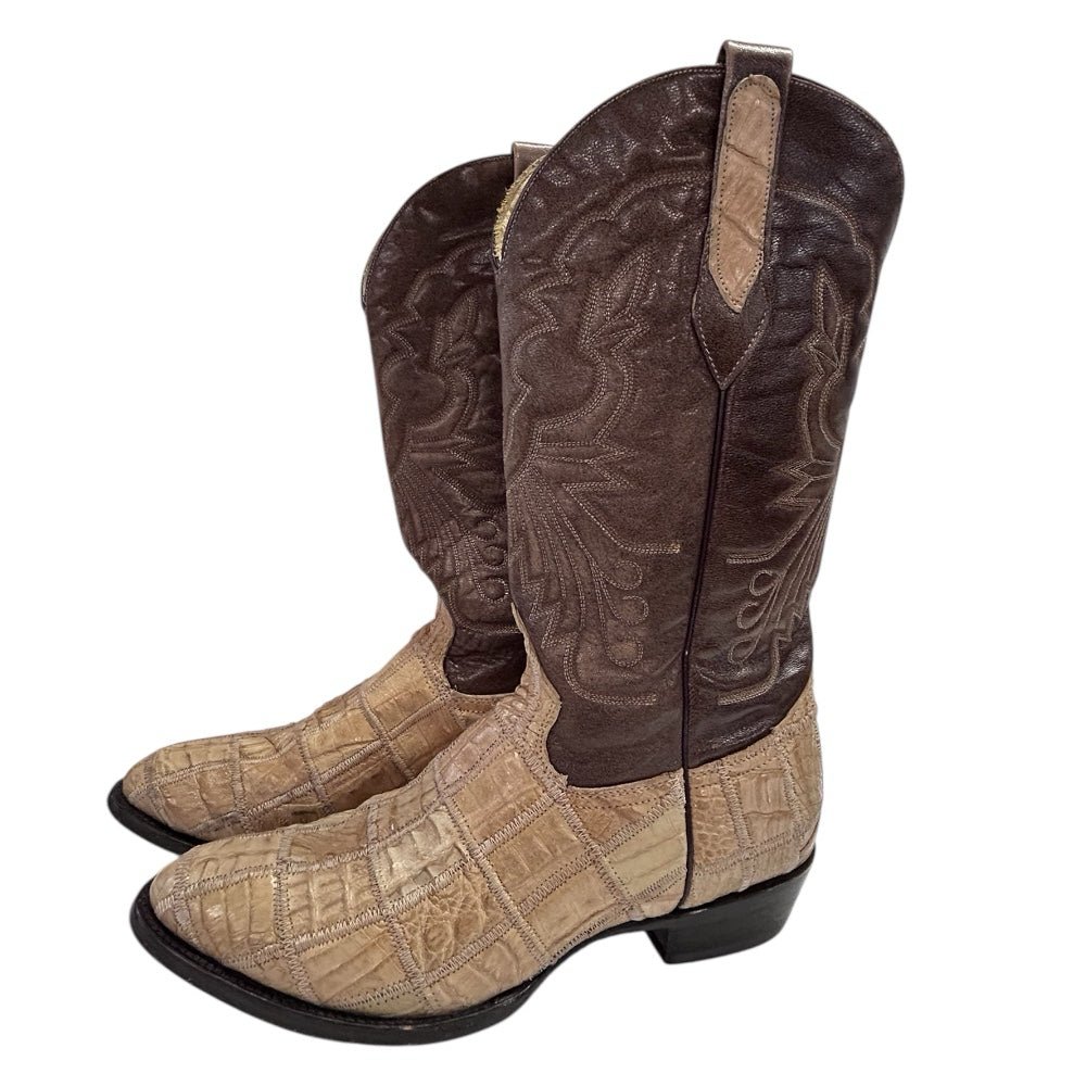 Corral Boots Exotic Alligator Inlay Cowboy Western Boots  SIZE 11 D | Finer Things Resale