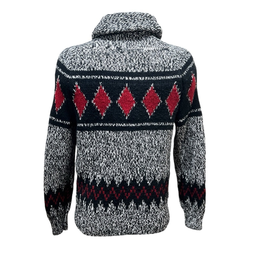 American Eagle Outfitters Chunky Fair Isle Cardigan Sweater Y2K Retro  SMALL