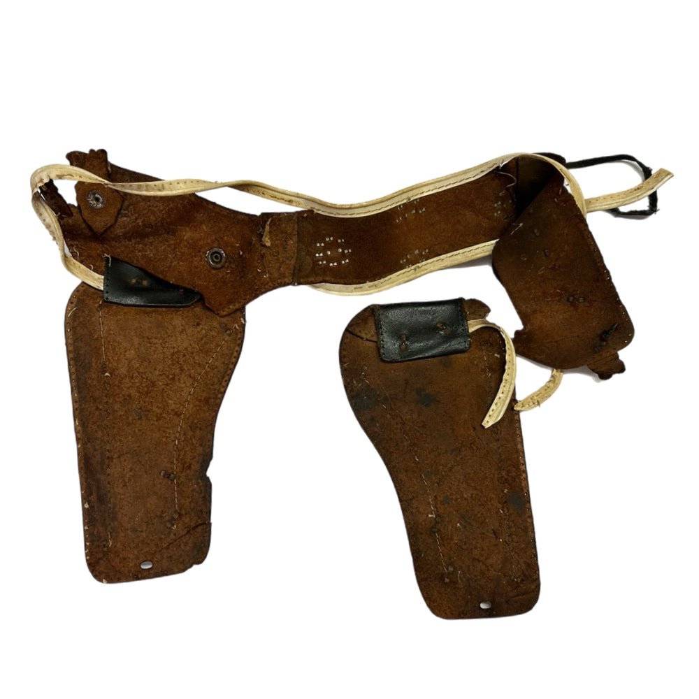 George Schmidt Roy Rogers cap gun &  Roy Rogers leather holster FOR RESTORATION | Finer Things Resale